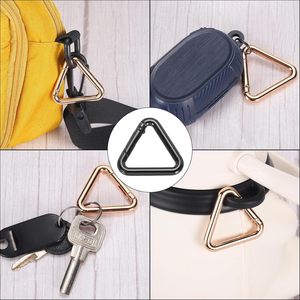 Metal Triangle Ring Buckle Triangle Jump Rings <b>Spring</b> Snap <b>Clip</b> Trigger Keychain For Purses Handbag Strap Clasp - Product Image 5