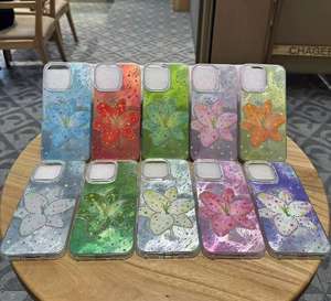 <span class=keywords><strong>Coque</strong></span> de Téléphone Papillon avec Support en Acrylique et Miroir Maquillage Électroplaqué Pailleté Style Tendance pour <span class=keywords><strong>iPhone</strong></span> 17 16 15 Pro Max - Product Image 4