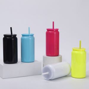 New 16oz Colorful Mason Jar 304 Stainless Steel Vacuum Insulated <b>Cup</b> <b>Straw</b> High-value High-temperature Resistant Outdoor Use - Product Image 2