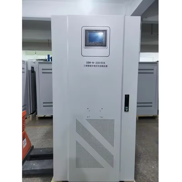 Three-Phase Compensated Static Stabilizer 75kva 100kva 150kva 380v Ac Adjustable Automatic Voltage Regulator SBW 5KVA