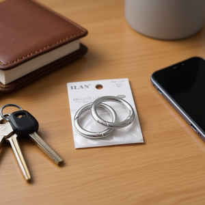 Portachiavi ILAN 35 mm colore argento per chiavi e accessori - Product Image 2