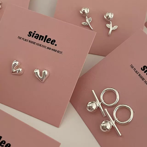 Boucles d'oreilles roses personnalisées papier d'emballage <span class=keywords><strong>carte</strong></span> papier d'art de luxe logo impression bijoux <span class=keywords><strong>carte</strong></span> d'affichage pour l'emballage - Product Image 4