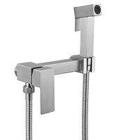 Haute qualité en alliage de Zinc or toilette carré Bidet pulvérisateur haute pression poche salles de bain Bidet pulvérisateur robinet ensemble