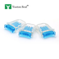 Mini cadenas en plastique, sceau de sécurité pour sacs postaux, colis et boîtes de coursier, scellés jetables anti-effraction, 1 pièce