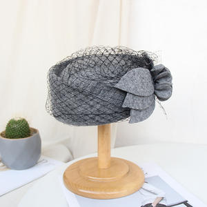 Gorro de pescador con bordado para mujer, gorro de boda con bordado, para fiesta, X5106 - Product Image 3