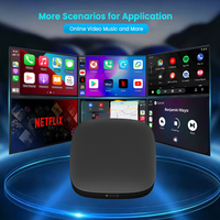 Boîtier AI CarPlay sans fil avec système Android 14 pour Netflix et YouTube, 2 Go + 16 Go, prend en charge le téléchargement d'applications, la mise en miroir à écran partagé