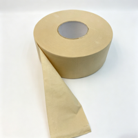 Vente en gros de papier toilette absorbant en rouleaux mini-jumbo, 3 plis, ultra doux, imprimé, en pâte de bambou recyclée