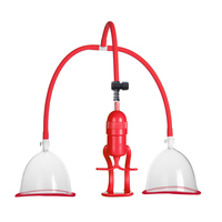 Bomba de Vacío para Aumento de Senos PS de Gran Tamaño 5.7"x5.5"x5.3" con Funda de Silicona y 2 Copas