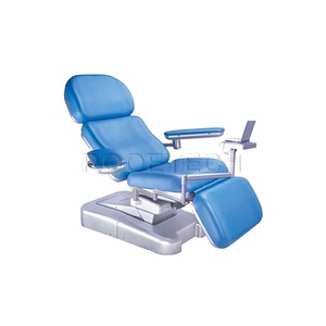 BXD101 Blue Electric Three <strong>Functions</strong> Blood Donation <strong>Dialysis</strong> Chair with Integral Mobile Drawer - Product Image 1