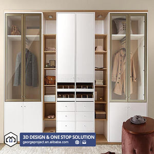 Lemari Pakaian Gaya Modern Ghana, Lemari Kamar Tidur Ringan, Lemari Portabel Murah, Lemari Geser dengan Pintu - Product Image 1