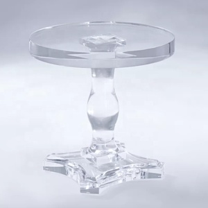 Siêu hiện đại trong suốt Acrylic Vòng Bàn cà phê rõ ràng cho plexiglass <span class=keywords><strong>lucite</strong></span> cuối bảng cho trang trí nội thất kệ trưng bày - Product Image 5