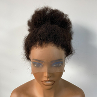 Perruque Chaude de Fournisseur 360 Cheveux Humains Lace Front Afro Cuticule Alignée Brute Perruques 100% Cheveux Naturels Afro Crépus Perruque de Cheveux Humains