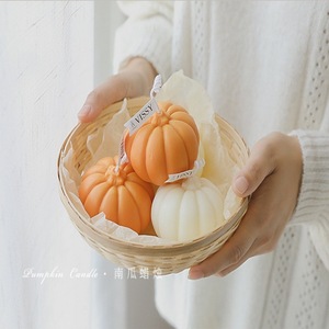 Pumpkin Scented Candles Soybean Mixed Wax Home Decor Gift Novelty Candle - Product Image 3