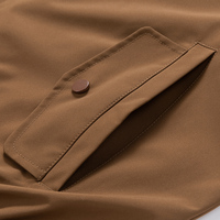 Veste d'entraîneur pour homme en polyester 100% respirant, col rabattu, 500 GSM, décontractée élégante, boutons, logo personnalisé, couleur assortie, automne
