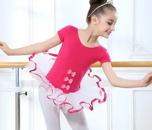 SMET8012 Милая юбка для маленьких девочек, балетные танцевальные костюмы-пачки