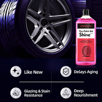 Gel de polissage de pneus longue durée en gros, hydrofuge et anti-vieillissement, gel brillant pour pneus, marque privée OEM