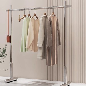 Porte-manteau en acier inoxydable, adapté aux chambres et aux salons, pour sécher les vêtements - Product Image 4