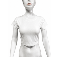 T-shirts courts en gros, col rond, manches courtes, style basique décontracté pour l'été