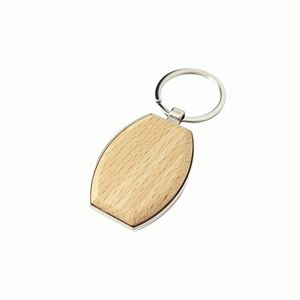 Porte-clés de luxe en bois de hêtre avec logo personnalisé, gravure laser, décapsuleur, couleur et taille personnalisables, forme maison - Product Image 4