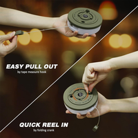 Rollable 2 en 1 Portable Camping Fairy Lights Rechargeable Led Fairy Lights Étanche Camping String Light