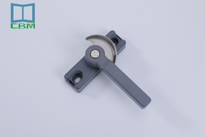 Modern Simplicity White Aluminum Alloy Handle with Crescent <strong>Lock</strong> <strong>for</strong> <strong>UPVC</strong> <strong>Windows</strong> and Doors <strong>for</strong> Hotels Malls Offices - Product Image 3