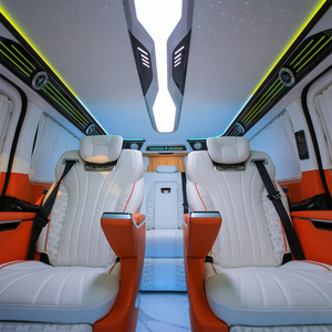 Modification de fourgonnette d'affaires Benz <span class=keywords><strong>VITO</strong></span> <span class=keywords><strong>VIP</strong></span>, design intérieur de luxe, sièges capitaine, toit étoilé, aménagement intérieur de voiture - Product Image 5