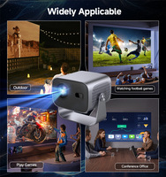 Mini-projecteur portable A10 Flip intelligent rétro Android TV pour home cinéma avec Wi-Fi 5G et Bluetooth