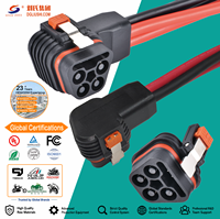 4+10 Stecker/Buchse 80A/160A Elektromotorrad-Steckverbinder Flachkopf Maßgefertigte Kabelkonfektion für Elektro-Dirtbikes