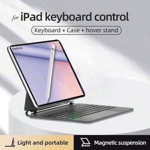 Multifunctionele Smart iPad Case met RGB-achtergrondverlichting, hangende Magic <span class=keywords><strong>Keyboard</strong></span>, trackpad en touchpad voor alle iPad Air en Pro series - Product Image 2