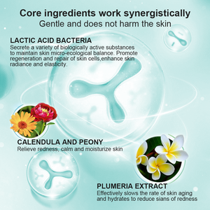 Certificado GMP OEM todo en uno tónico <span class=keywords><strong>facial</strong></span> microbioma equilibrio Lactococcus fermento lisado hierba orgánica Mineral fórmula líquida - Product Image 4