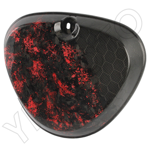 YHMOTO Carbon Fiber Seitendeckel Honeycomb Side Cover Tank <b>Batterie</b> Guard for Simson S50 S5Motorrad <b>Square</b> Guard Cover - Product Image 4