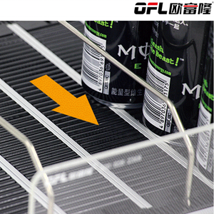 Estante de Exhibición de Plástico de Una Cara Resistente, con Rodillos de Alimentación por Gravedad, Fácil Acceso, para Bebidas en Tiendas Minoristas y Supermercados - Product Image 6