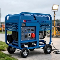 Générateur diesel à châssis ouvert Yuchai 18 kW YC18GF-3 20 kW max triphasé 230 V 400 V, groupe électrogène diesel portable avec AVR et démarrage électrique