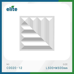 Moderno geometrico 3D PVC pannello decorativo piastrelle eco-friendly 500x500mm per uso domestico Hotel uso impermeabile di plastica ignifuga - Product Image 1