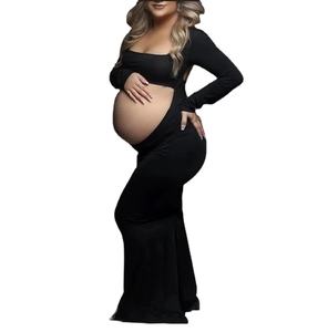 Vestidos <span class=keywords><strong>de</strong></span> maternidad <span class=keywords><strong>para</strong></span> sesión <span class=keywords><strong>de</strong></span> fotos Sexy recortada frente abierto sin espalda Maxi vestido boda fiesta fotografía mujeres embarazadas <span class=keywords><strong>ropa</strong></span> - Product Image 1