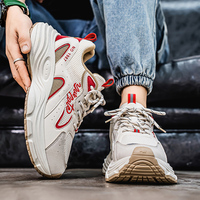 2025 chaussures de sport décontractées de haute qualité pour hommes avec logo personnalisé conception épaisse rembourrage respirant poids léger