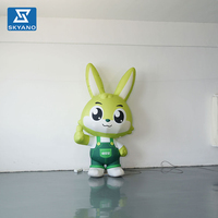 Modèle de lapin gonflable personnalisé pour la publicité et la décoration de centres commerciaux en plein air lors de festivals