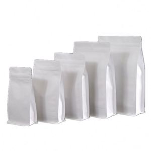 Sac d'emballage autoportant en papier kraft imperméable 14x24cm avec impression personnalisée pour bonbons et packs promotionnels - Product Image 1