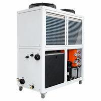 Refroidisseur à spirale éco-responsable à refroidissement par air, contrôlé par PLC, avec plusieurs compresseurs (50 kW, 30 kW, 11 kW, 10 kW)