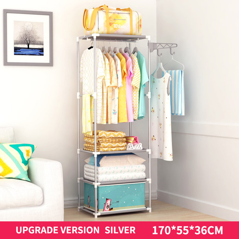 El nuevo perchero es gris.