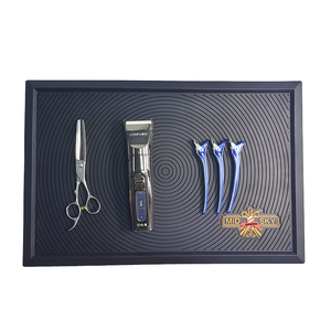 Customizable <b>Silicone</b> Barber Tool <b>Mat</b> Non Slip Magnetic Hair Salon Organizer Pad with Custom Brand Logo Printing - Product Image 1