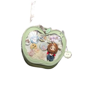 Nouveau Sac à Dos Transparent en Polyuréthane Grande Capacité pour Fille, Motif Pomme Fraîche et Dessin Animé Mignon, Sac à Bandoulière - Product Image 5