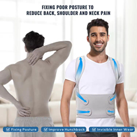 Support ajustable en néoprène taille unique pour clavicule et lombaire, idéal pour la sciatique et la correction de la posture dorsale – Fabriqué en Chine