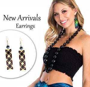 Hợp Thời Trang Hawaii Tonga Samoa Bãi Biển Đảo Phong Cách Acrylic Bông Tai Với Giả Ngọc Trai Dangle Phong Cách Bông Tai Đồ Trang Sức Cho Phụ Nữ - Product Image 2