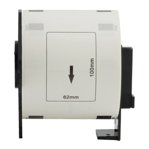 Nhãn Vận Chuyển Cho Brother <span class=keywords><strong>DK</strong></span>-1202 Nhãn Giấy Cắt Chết Băng Cuộn Đen Trên Trắng 2.4 In X 3.9 In 100% Tương Thích Chất Lượng Cao - Product Image 2