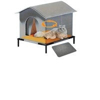 Waterdichte, geïsoleerde honden- en kattenverblijf, verhoogde dieren tent, multifunctioneel, verwijderbare hol, afgesloten tent, Oxford doek, geschikt voor alle soorten.