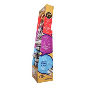 Tùy chỉnh thư mục các tông sàn móc hiển thị kệ cửa hàng bán lẻ giấy hiển thị hộp Markers sóng hiển thị các tông đứng - Product Image 3