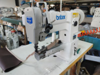 Machine à coudre industrielle BR-246 à point noué, à bras cylindrique, à alimentation par entraînement, à une aiguille, pour usage en usine, motorisée, neuve
