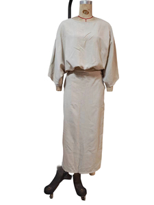 ชุดเสื้อครอปแขนทรงปีกค้างคาวและกระโปรงแม็กซี่รัดรูปสำหรับผู้หญิง - ชุดลำลองแบบเข้าชุด 2 ชิ้น แฟชั่น - Product Image 6