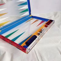 Jeu de dames professionnel en plexiglas personnalisé vente en gros jeu de backgammon en acrylique